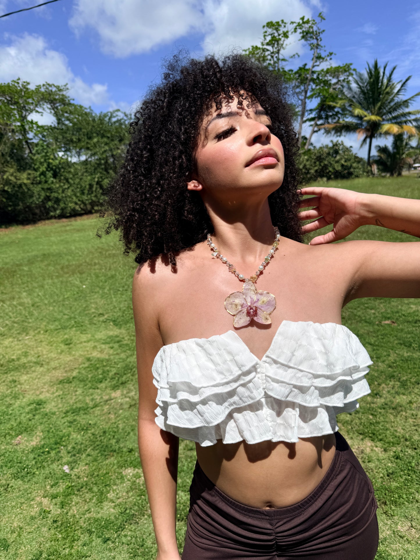 Fairy Phalaenopsis necklace