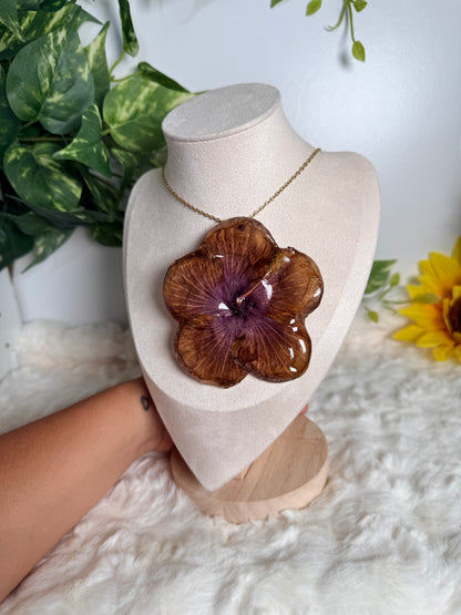 Cocoa Bloom – Exotic Poppy Statement Necklace