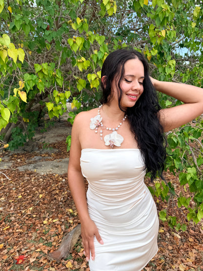 Blush Phalaenopsis Necklace