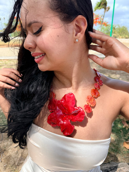 Amapola de Flamboyán Necklace