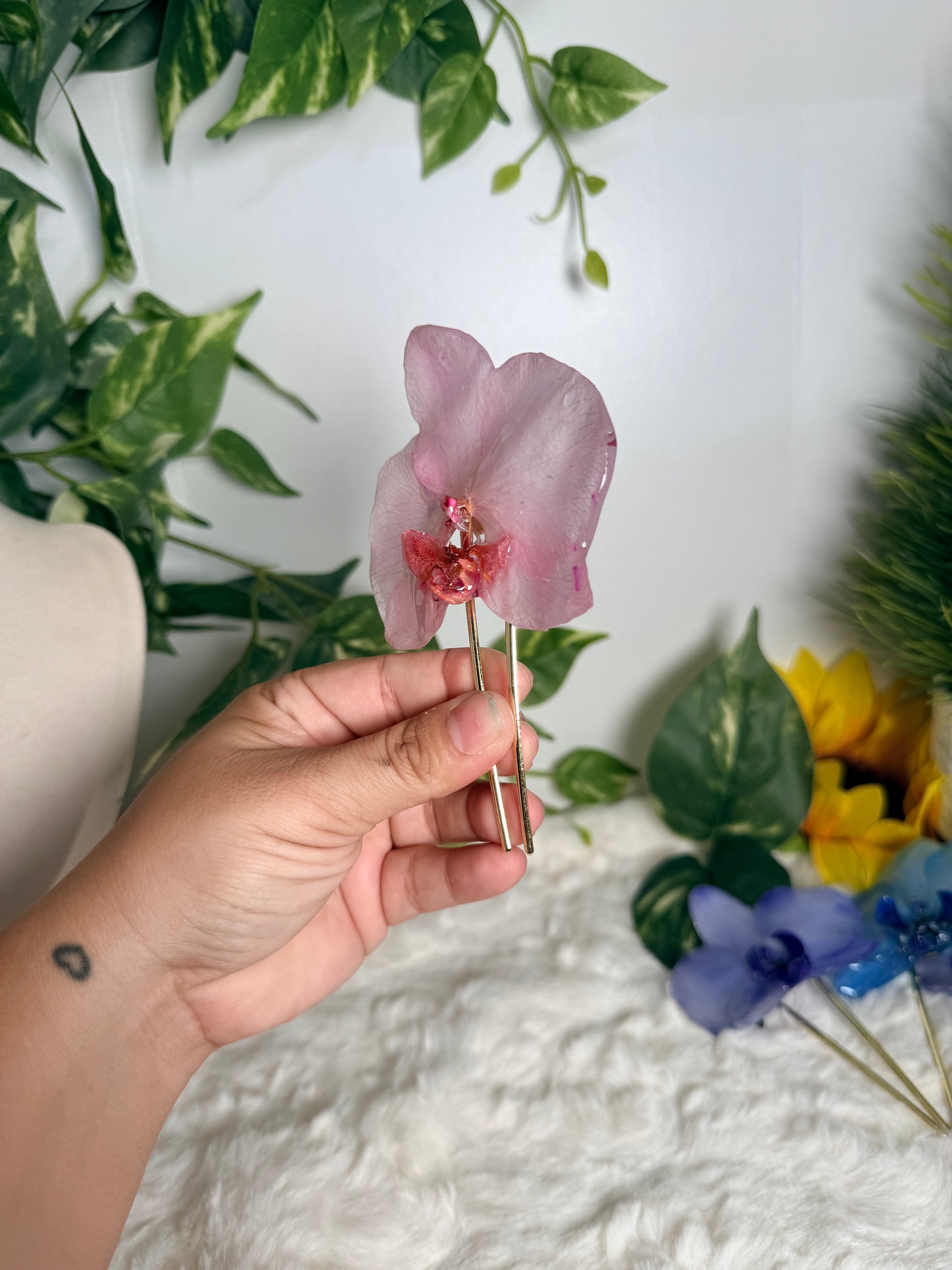Blush Orchid Hair Fork