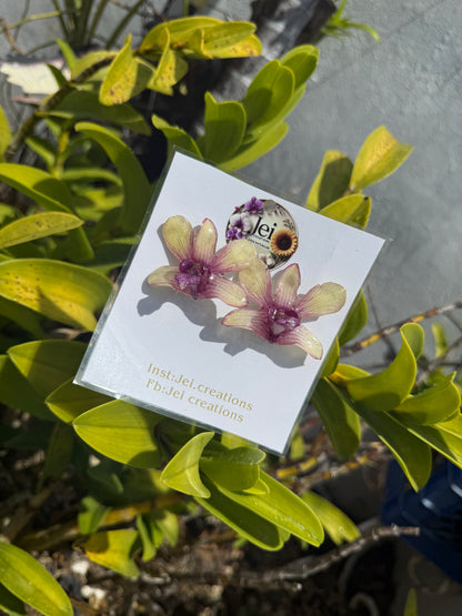 Dendrobium stud earings