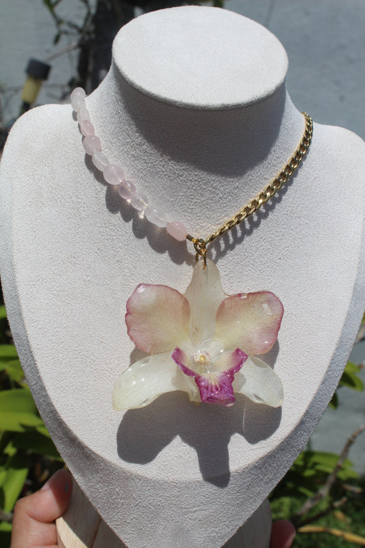 VIP Dendrobium Orchid necklace