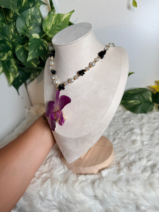 Midnight Orchid Necklace