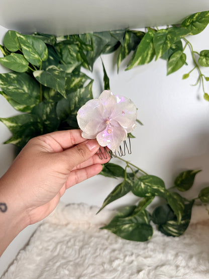 Blush Opal – Orchid Hair Comb
