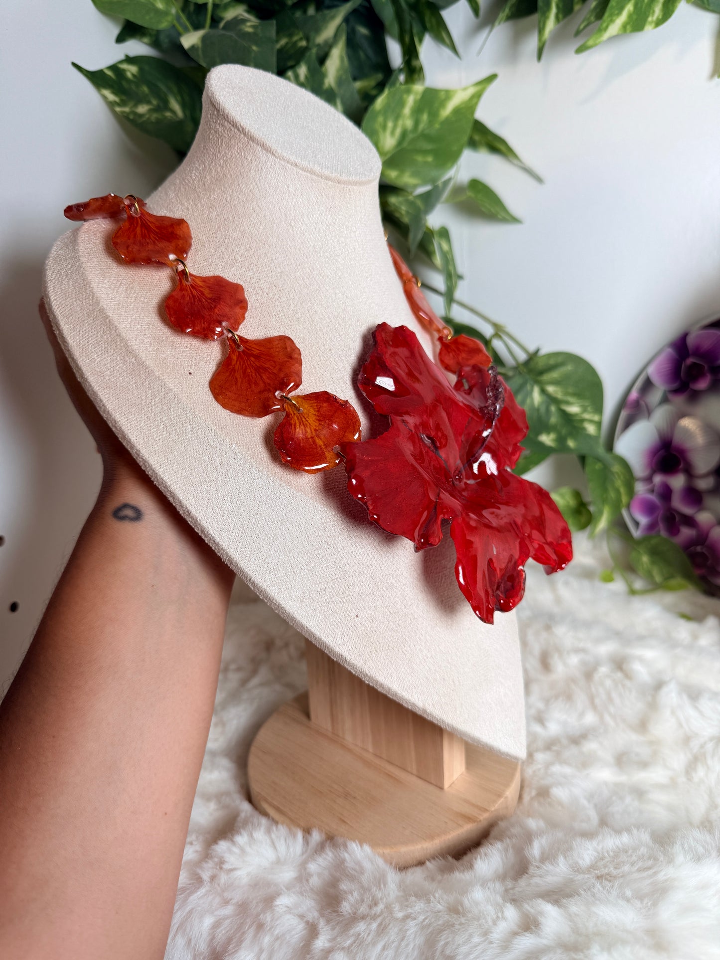 Amapola de Flamboyán Necklace