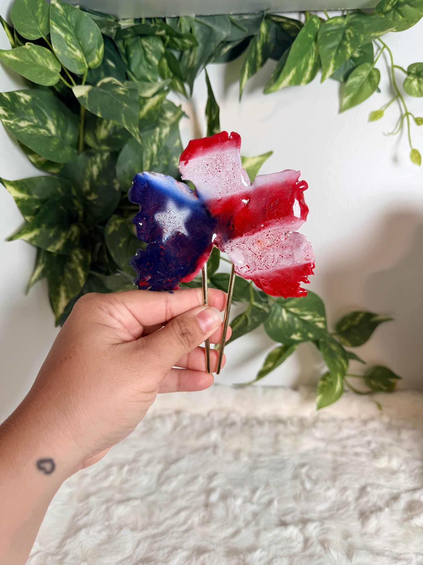 Boricua Wings Hair Fork 🇵🇷