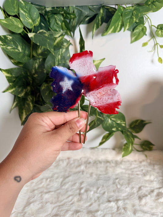 Boricua Wings Hair Fork 🇵🇷
