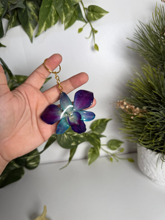 Orchid Keychain