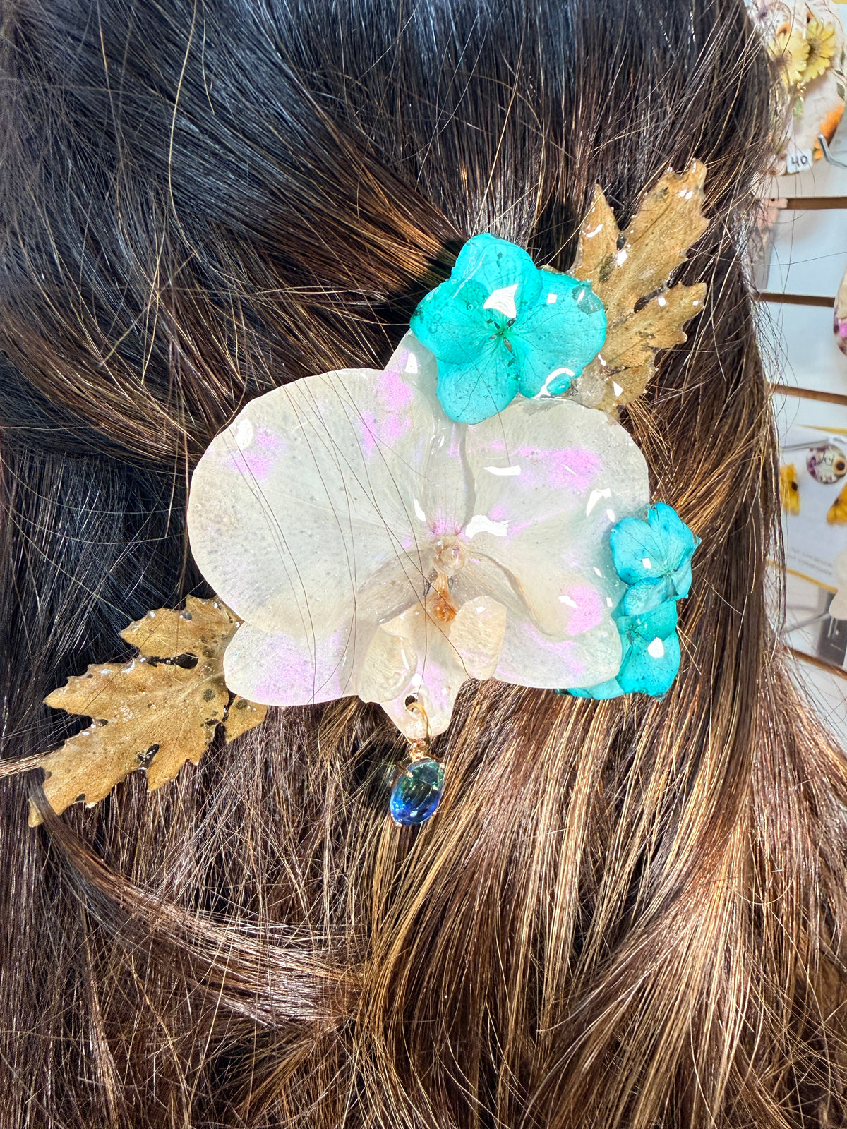 Tropical Aura Orchid Hair Clip