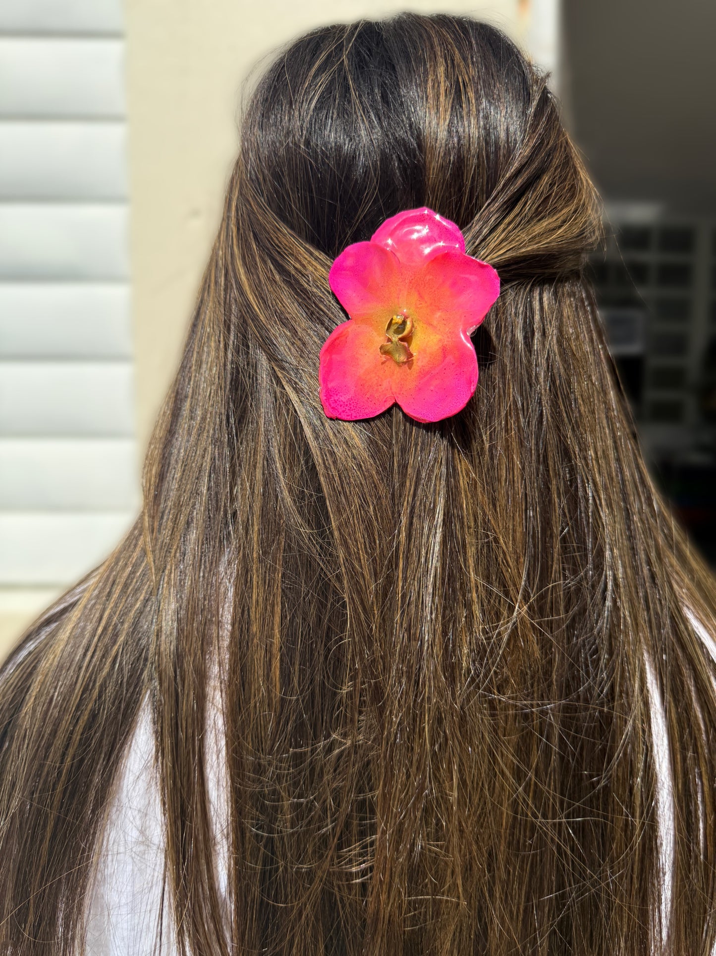 Pinky Orchid Hair clip