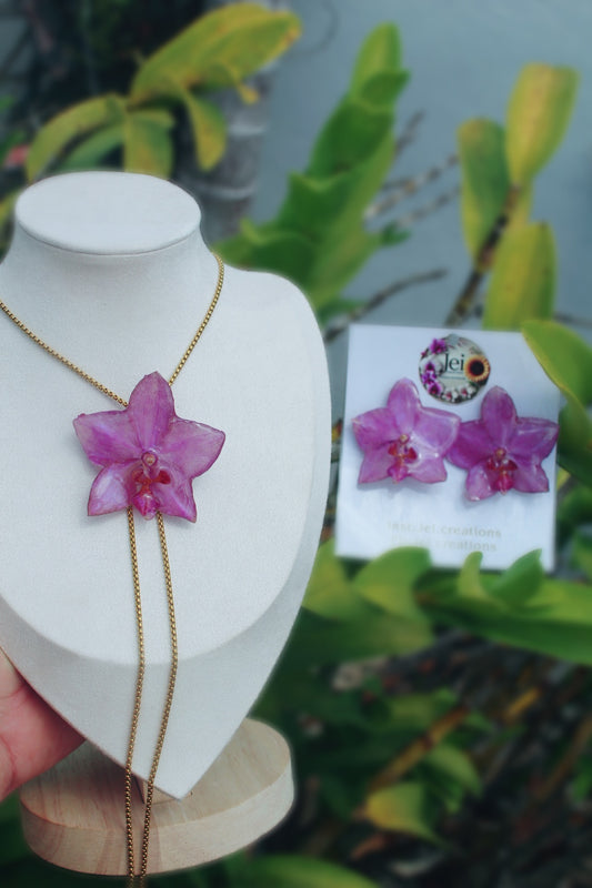 Purple Phalaenopsis Orchid set