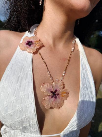 Hibiscus Blush Duo Necklace