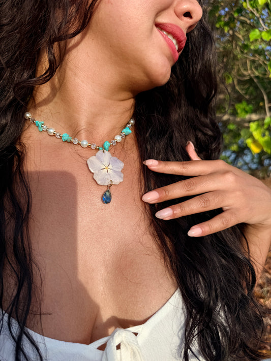 Azure Blossom Necklace