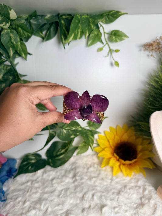 Velvet Orchid Cuff
