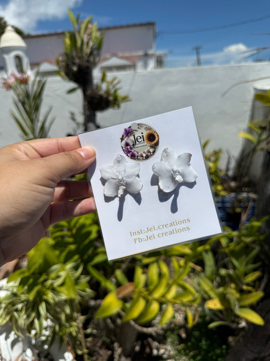 White Orchid Stud
