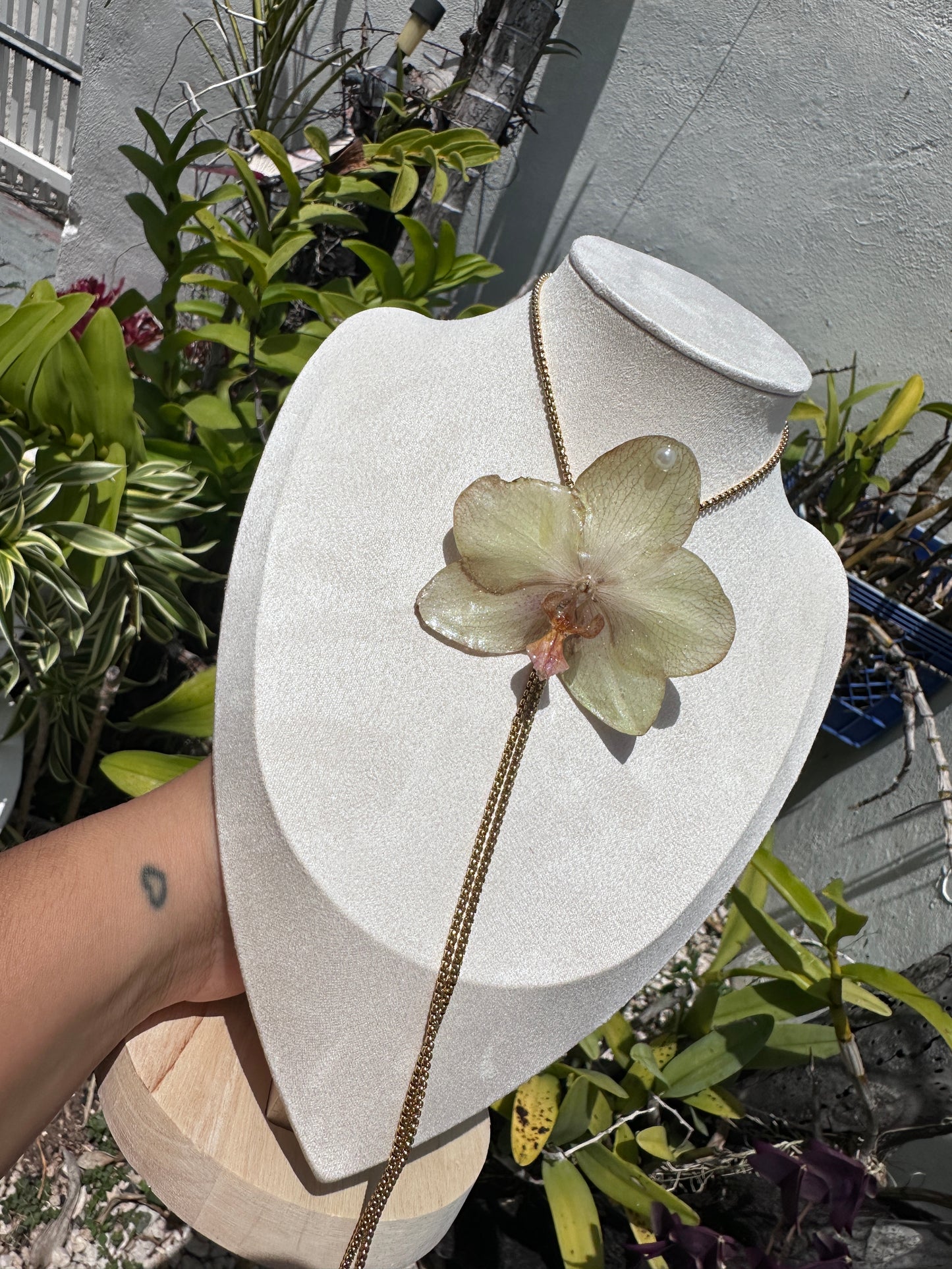 Phalaenopsis Orchid necklace