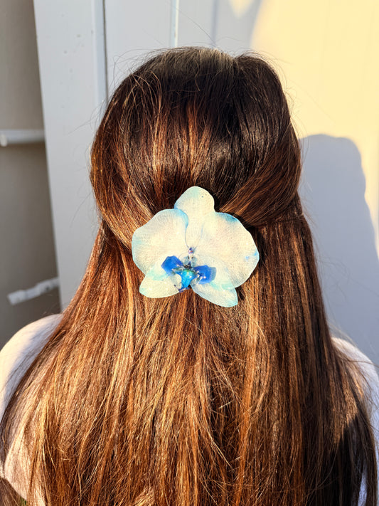 Ocean Glow Orchid Hair Clip