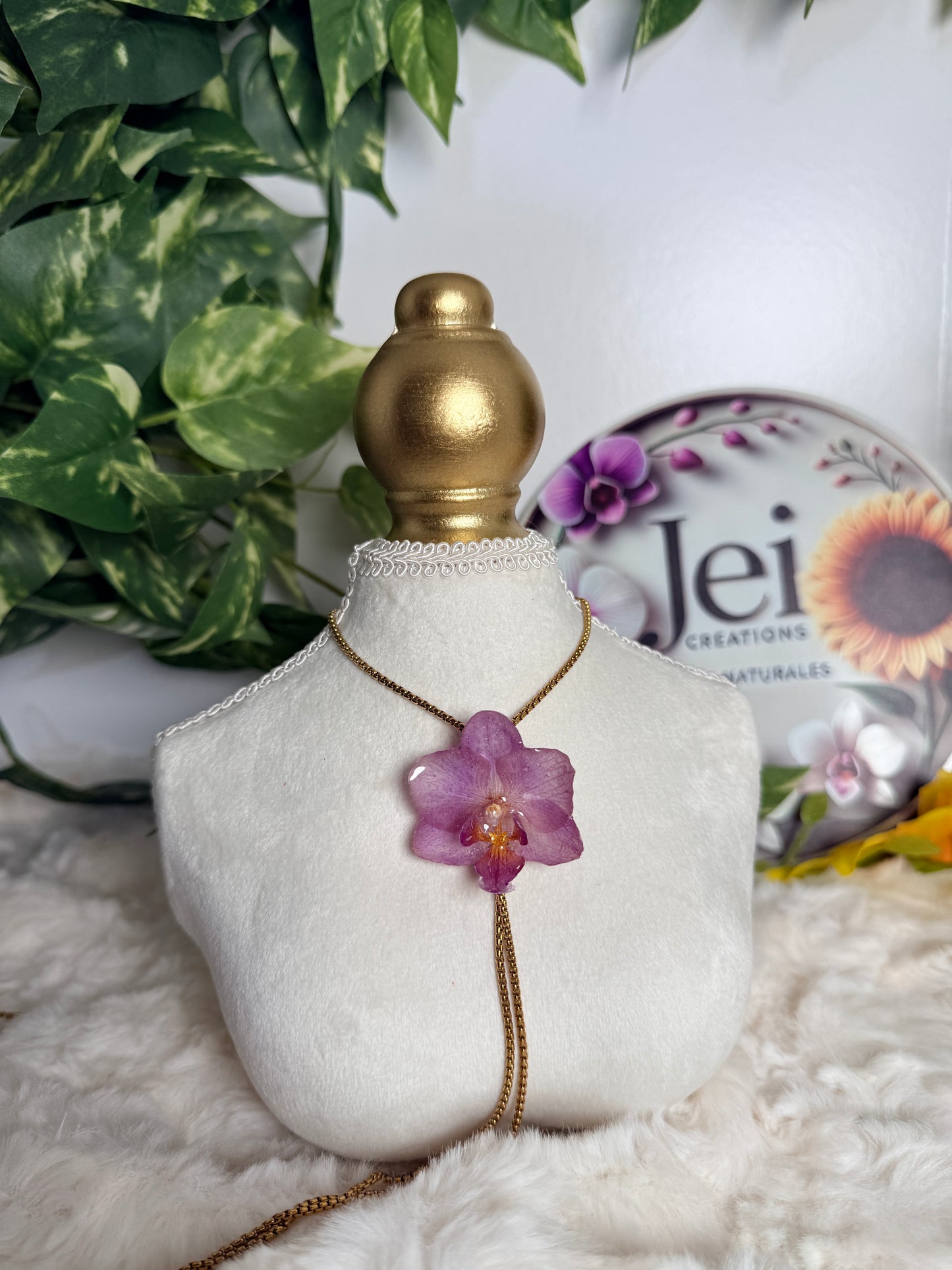 Lilac Whisper Lariat Necklace
