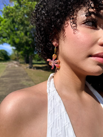 Extra Mini Orchid Earrings