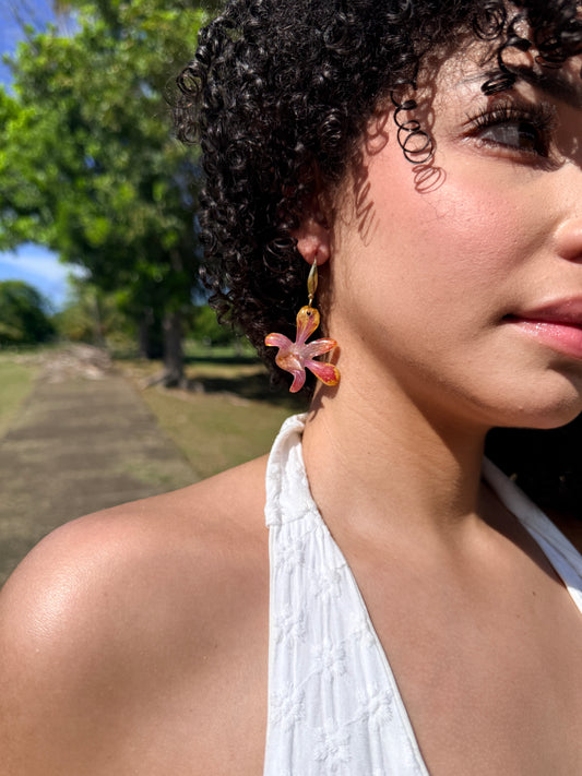 Extra Mini Orchid Earrings