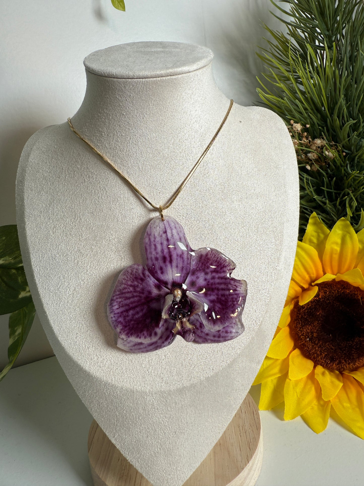 Phalaenopsis Orchid necklace