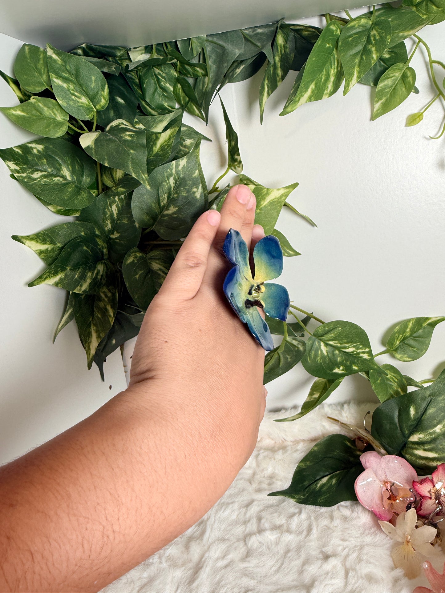 Midnight Vanda Bloom Ring