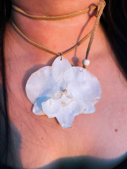 White Orchid Choker