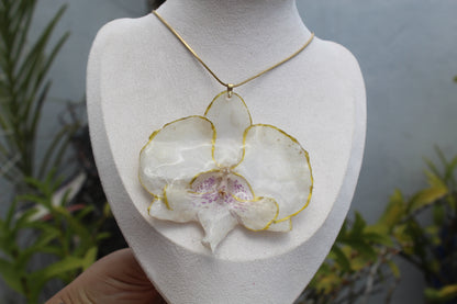 Big Phalaenopsis Orchid necklace