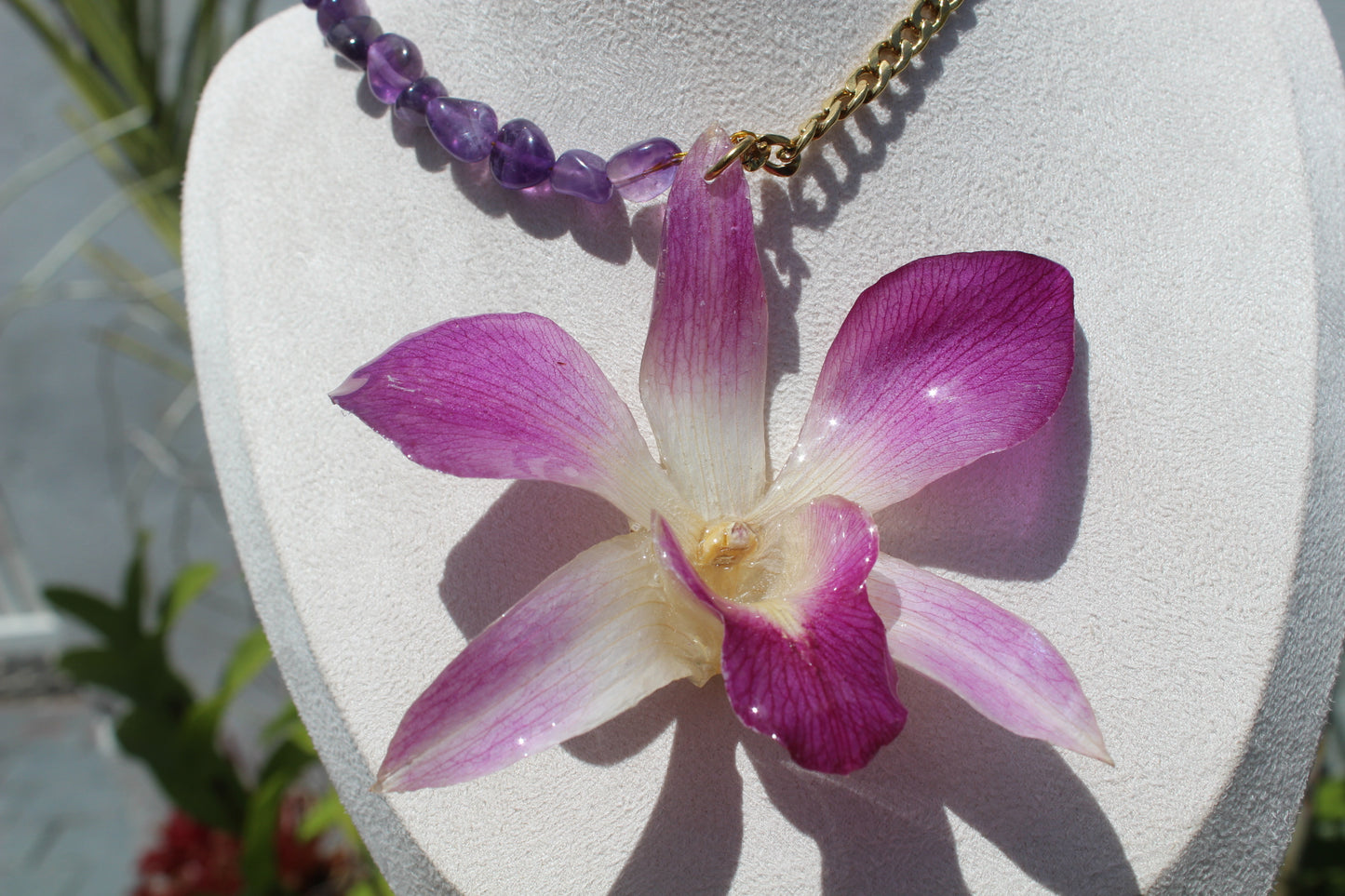 Big Dendrobium necklace
