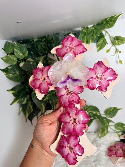 Rosé Grace Cross Decor