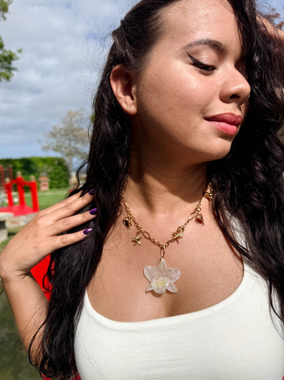 Pearl Tide Charm Necklace