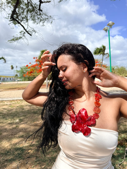 Amapola de Flamboyán Necklace
