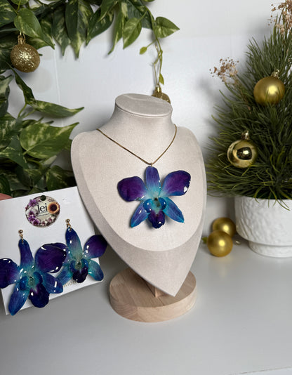 Blue Orchid floral Set