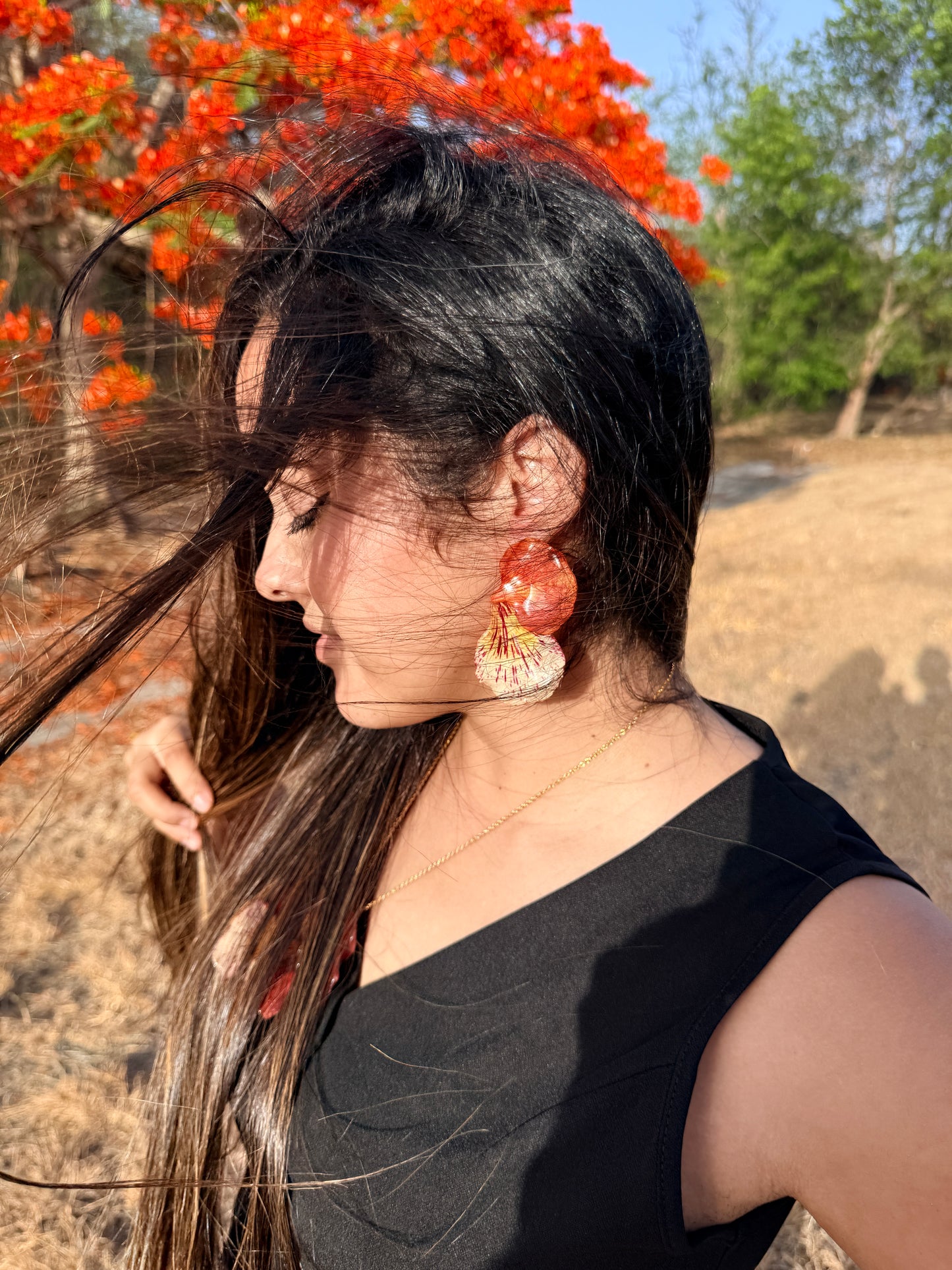 Flamboyán stud earrings 2.0