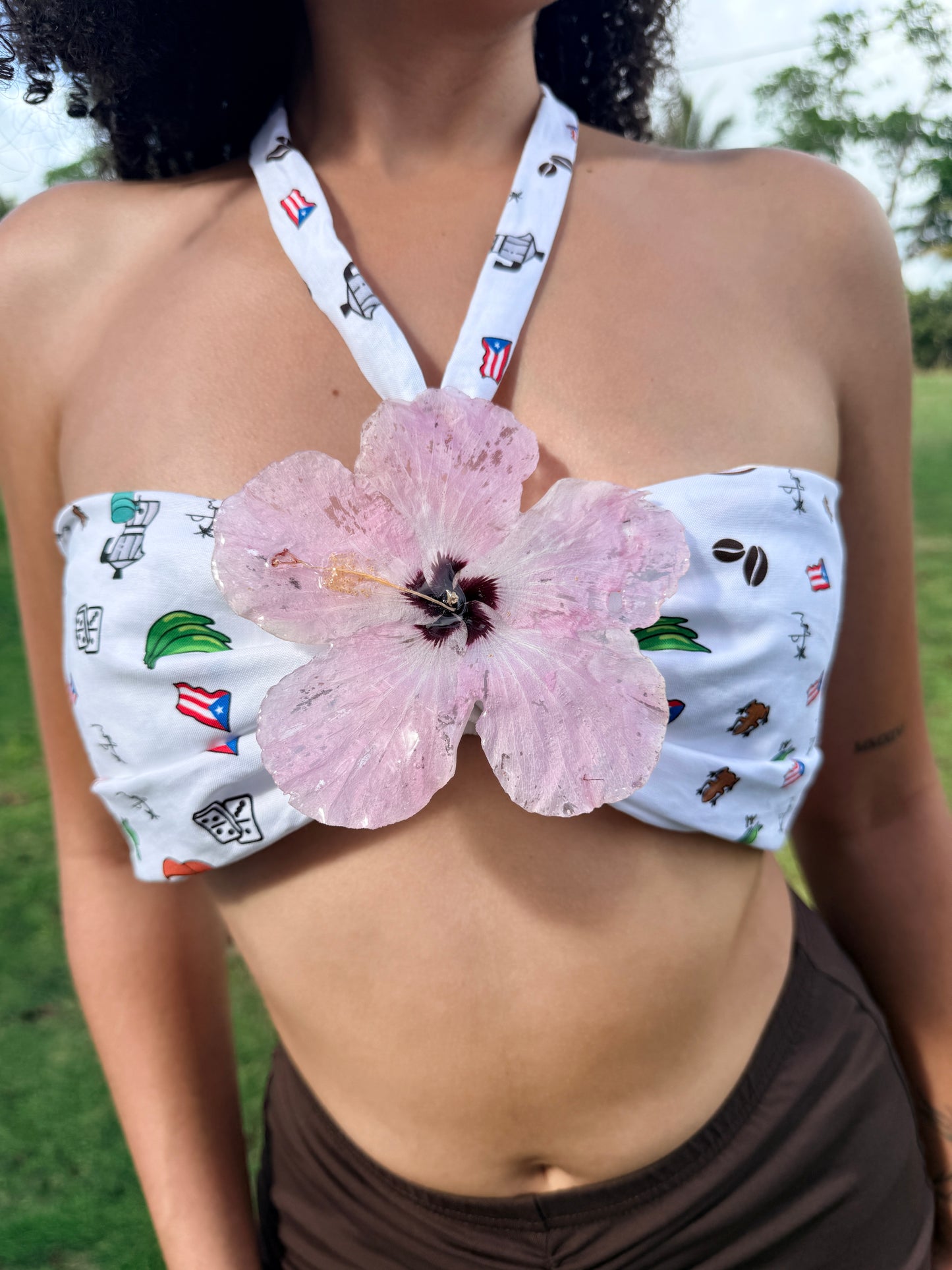 Pink Bloom Boricua Top