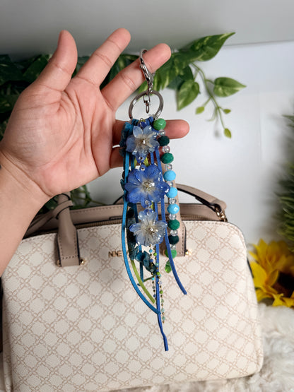 Delphinium Cascade Bag Charm