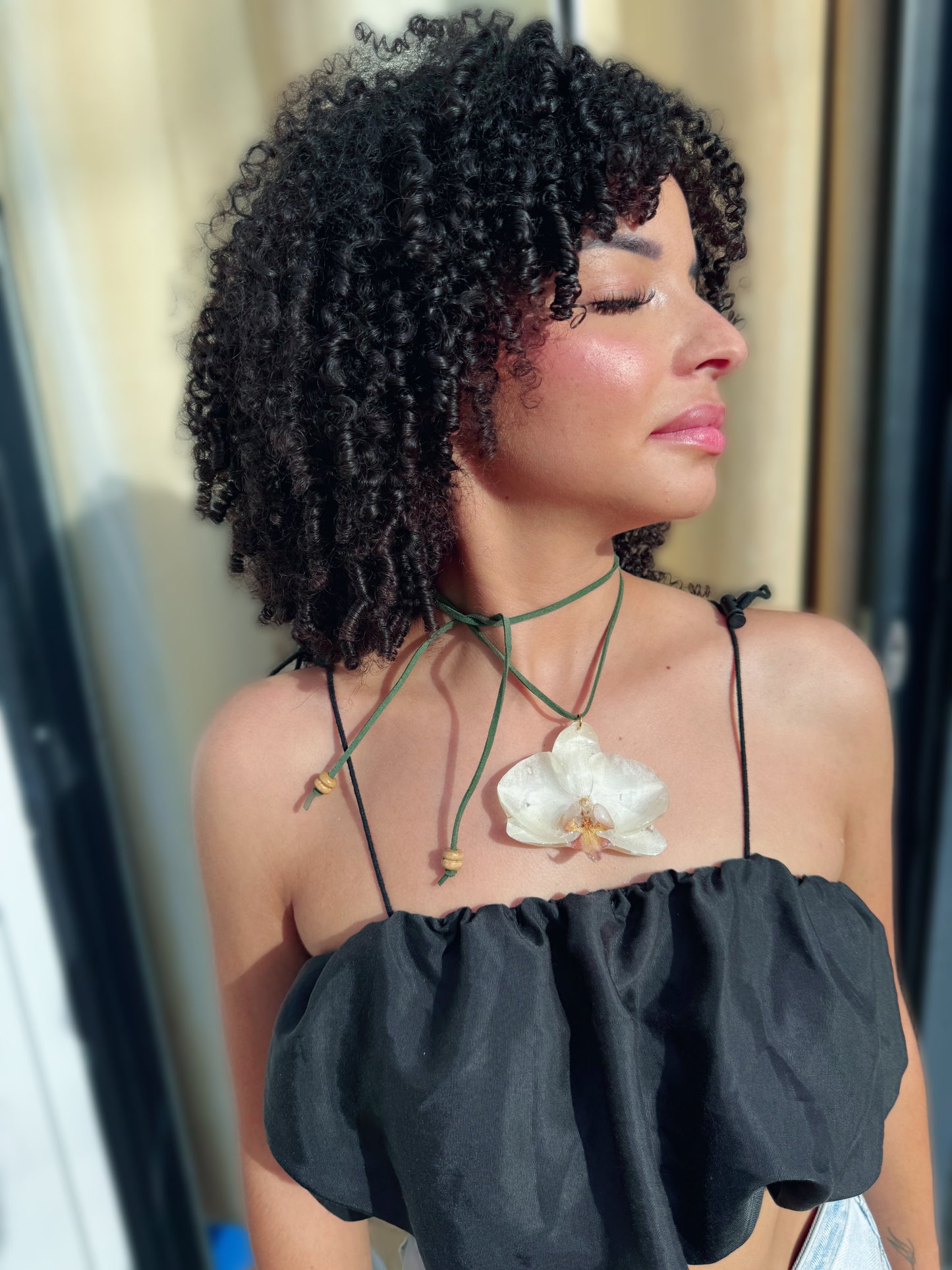 Phalaenopsis Orchid Choker necklace