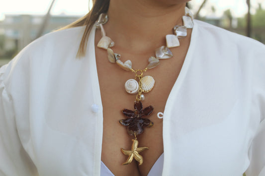 Summer Orchid necklace