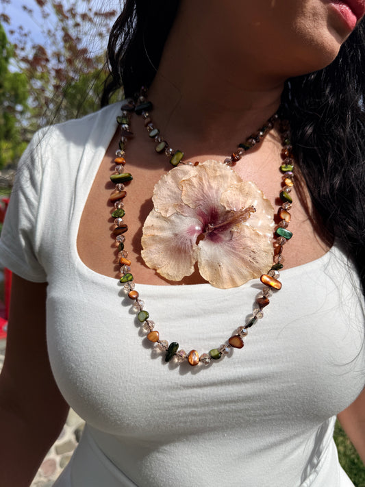 Moonlight Exotic Poppy 2-in-1 Necklace & Hair Clip