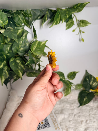 Sunflower stud earrings