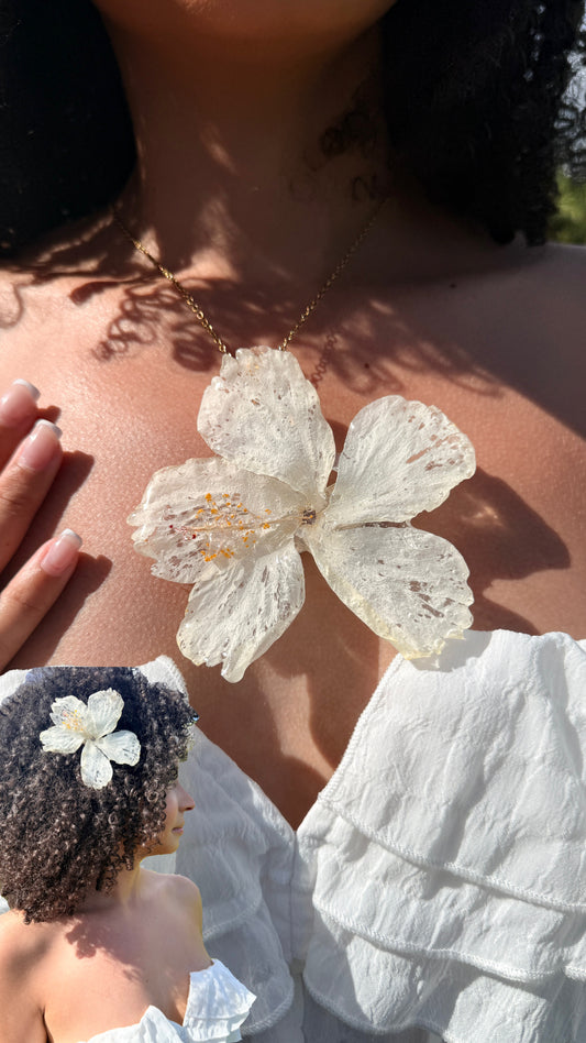 Eternal Bloom — Exotic Poppy Convertible Necklace & Hair Pin No .01