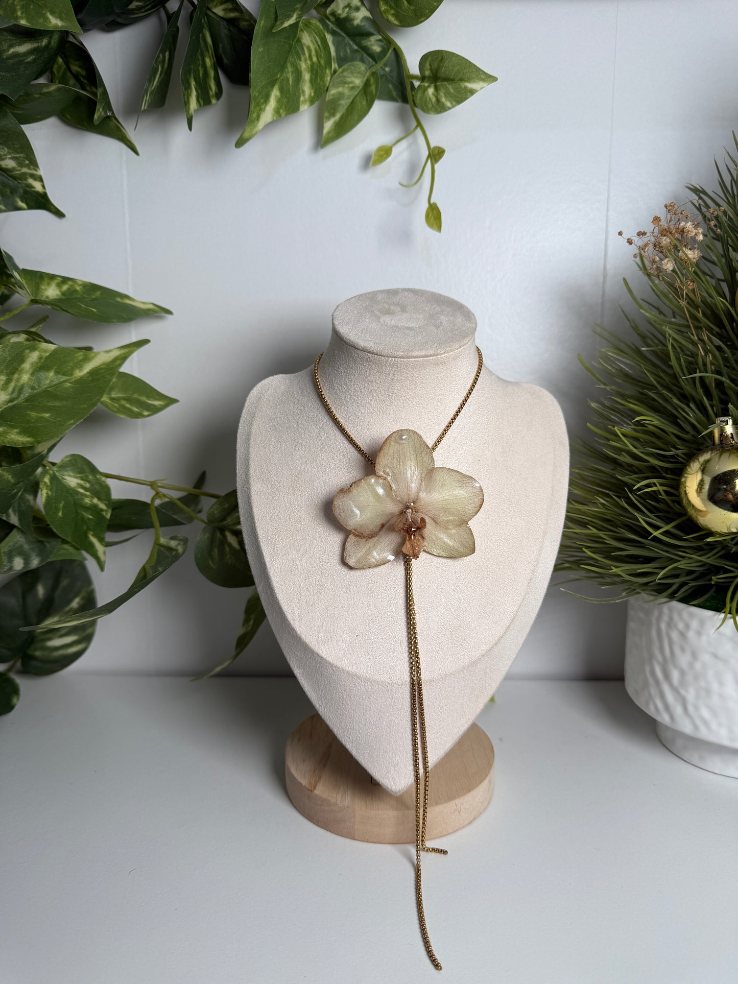 Phalaenopsis Orchid necklace