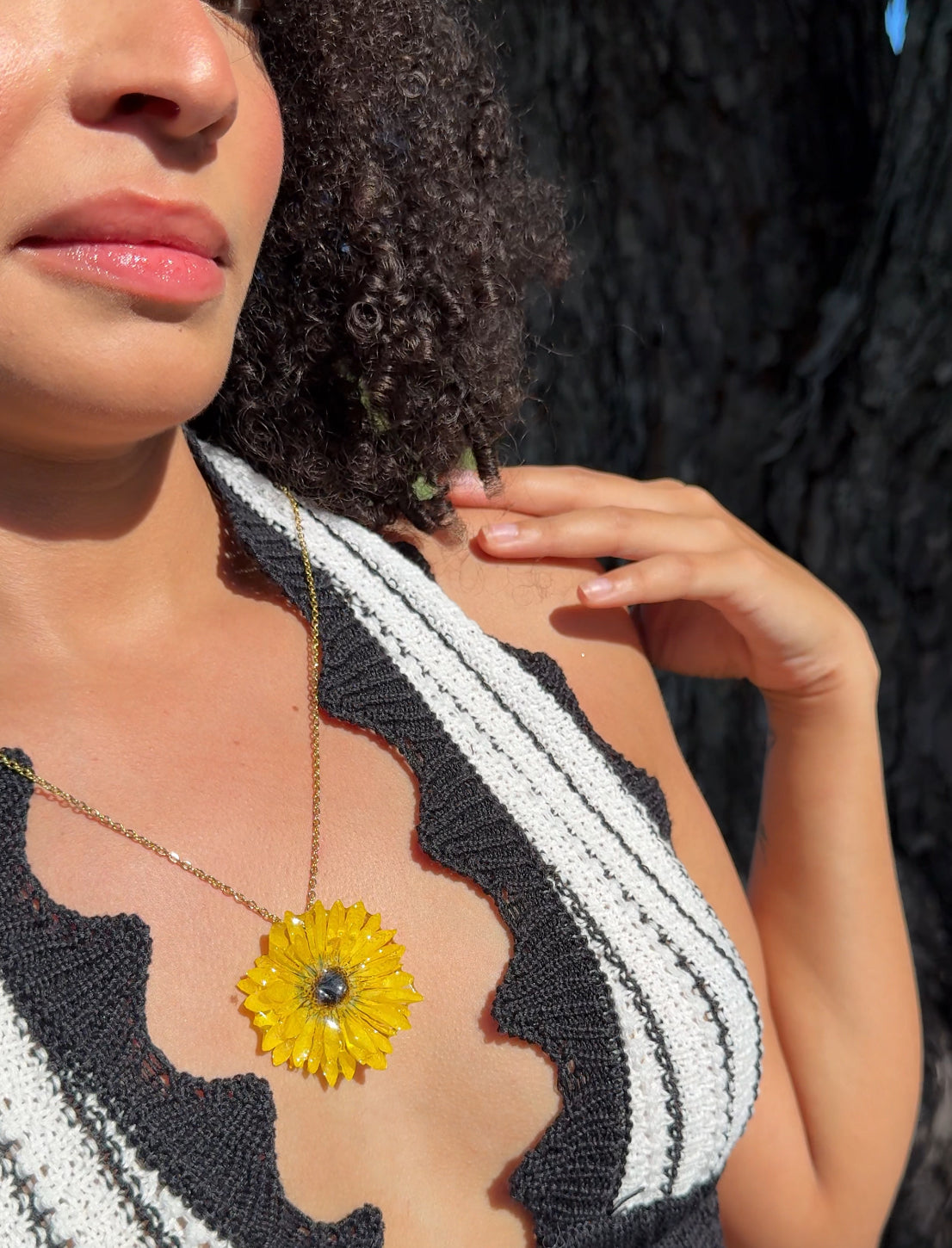 Floral Charm Duo Necklace Set