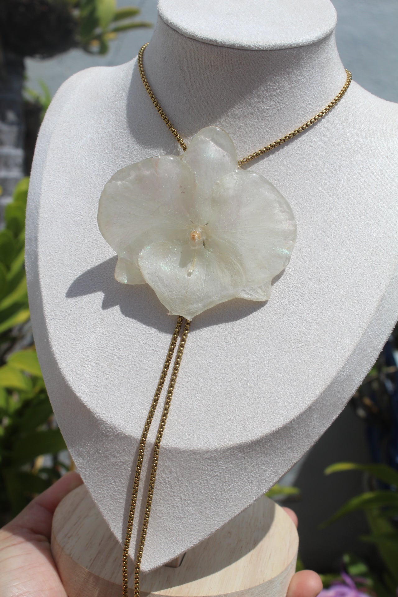 Phalaenopsis Orchid necklace