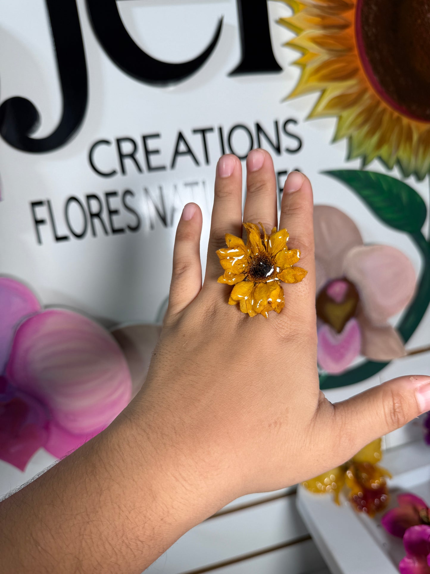 Sunflower ring