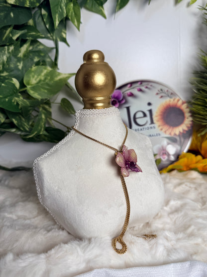 Rosé Bloom Lariat Necklace