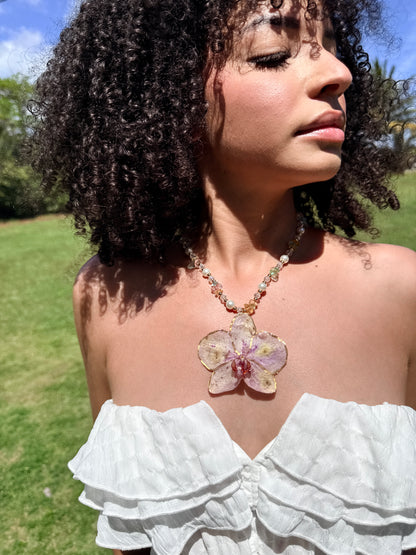 Fairy Phalaenopsis necklace