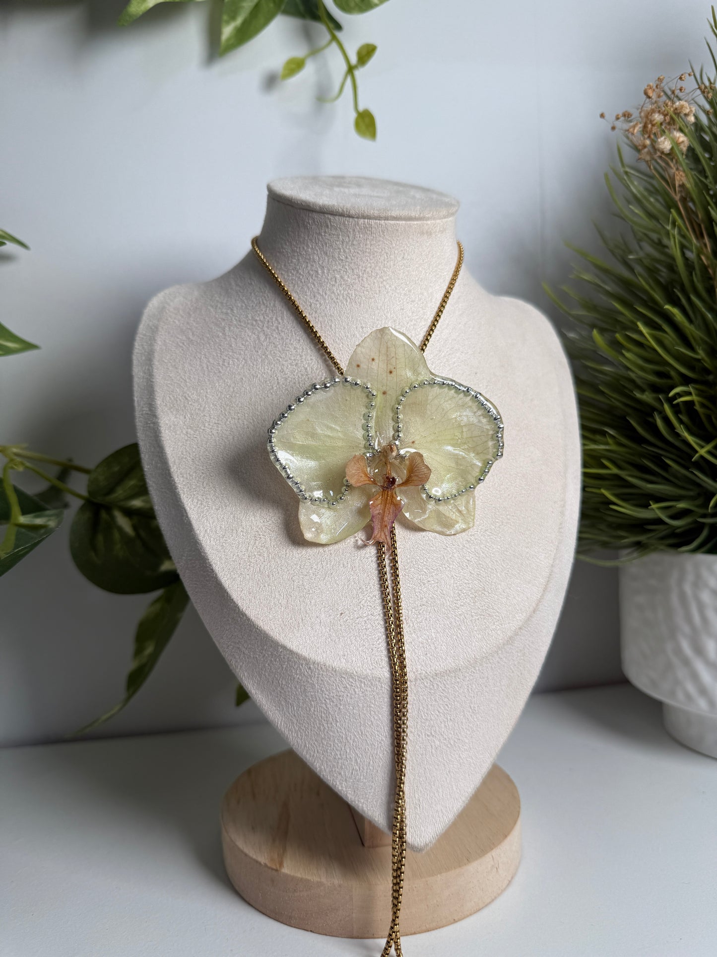 Phalaenopsis Orchid necklace