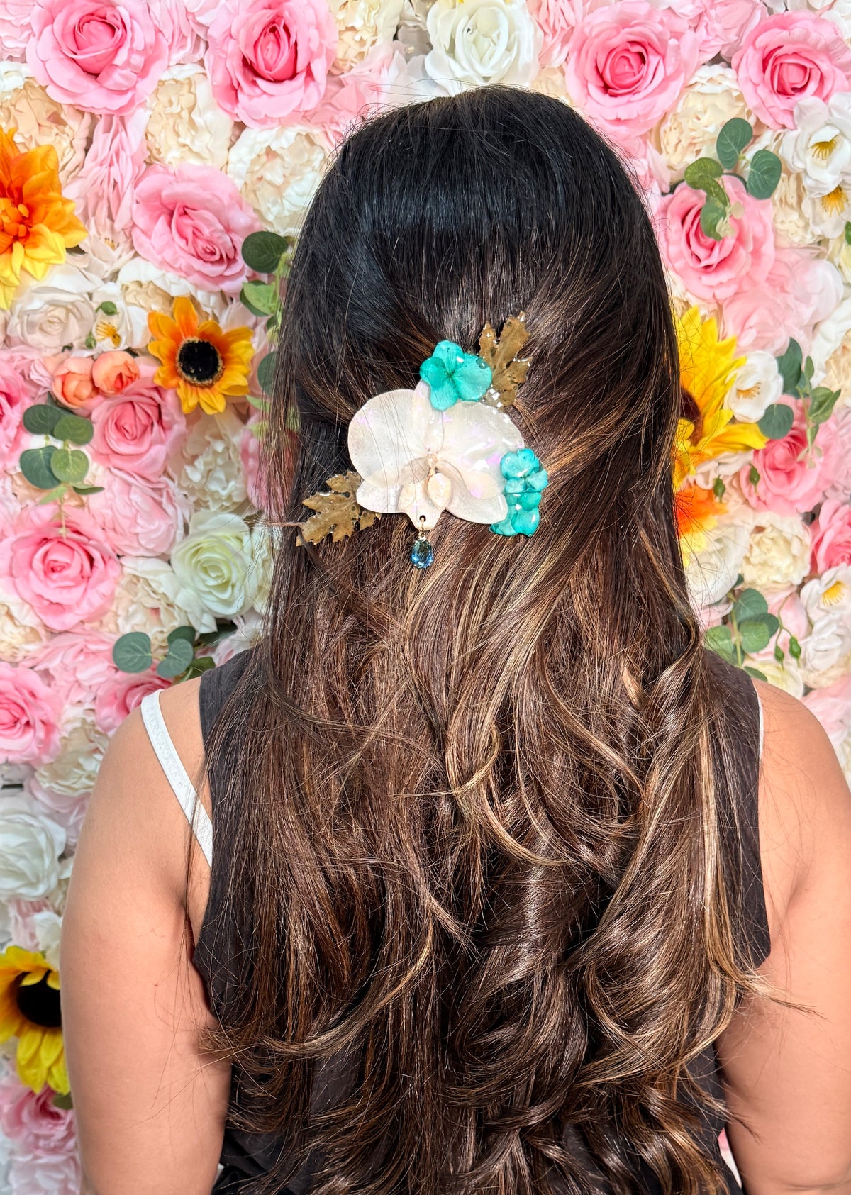 Tropical Aura Orchid Hair Clip